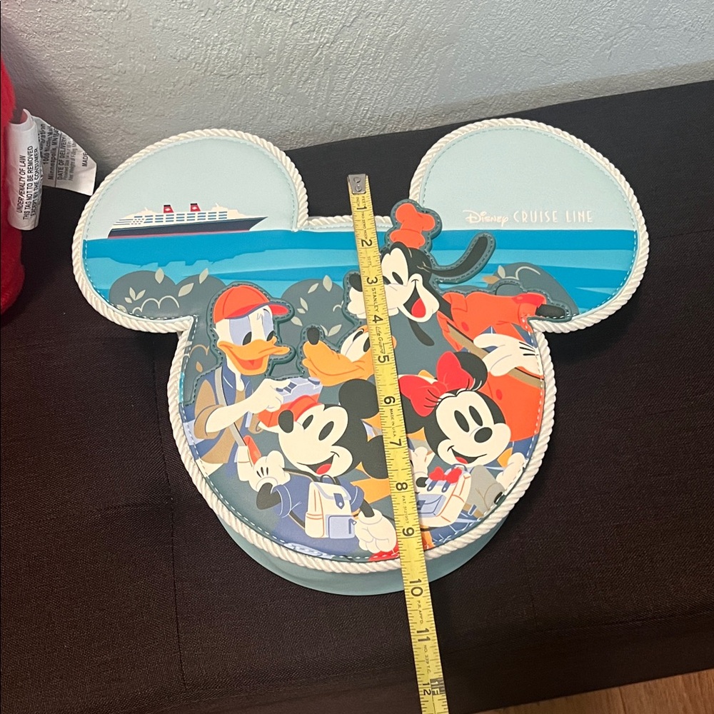 #1461** Unisex’s Disney Cruise Line Mickey and Friends Bag - Blue and Red - Picture 7 of 8